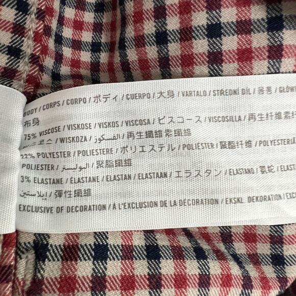 Hollister Gingham Ankle Pants Womens Medium Academia Office Career Workwear Chic - Picture 10 of 13